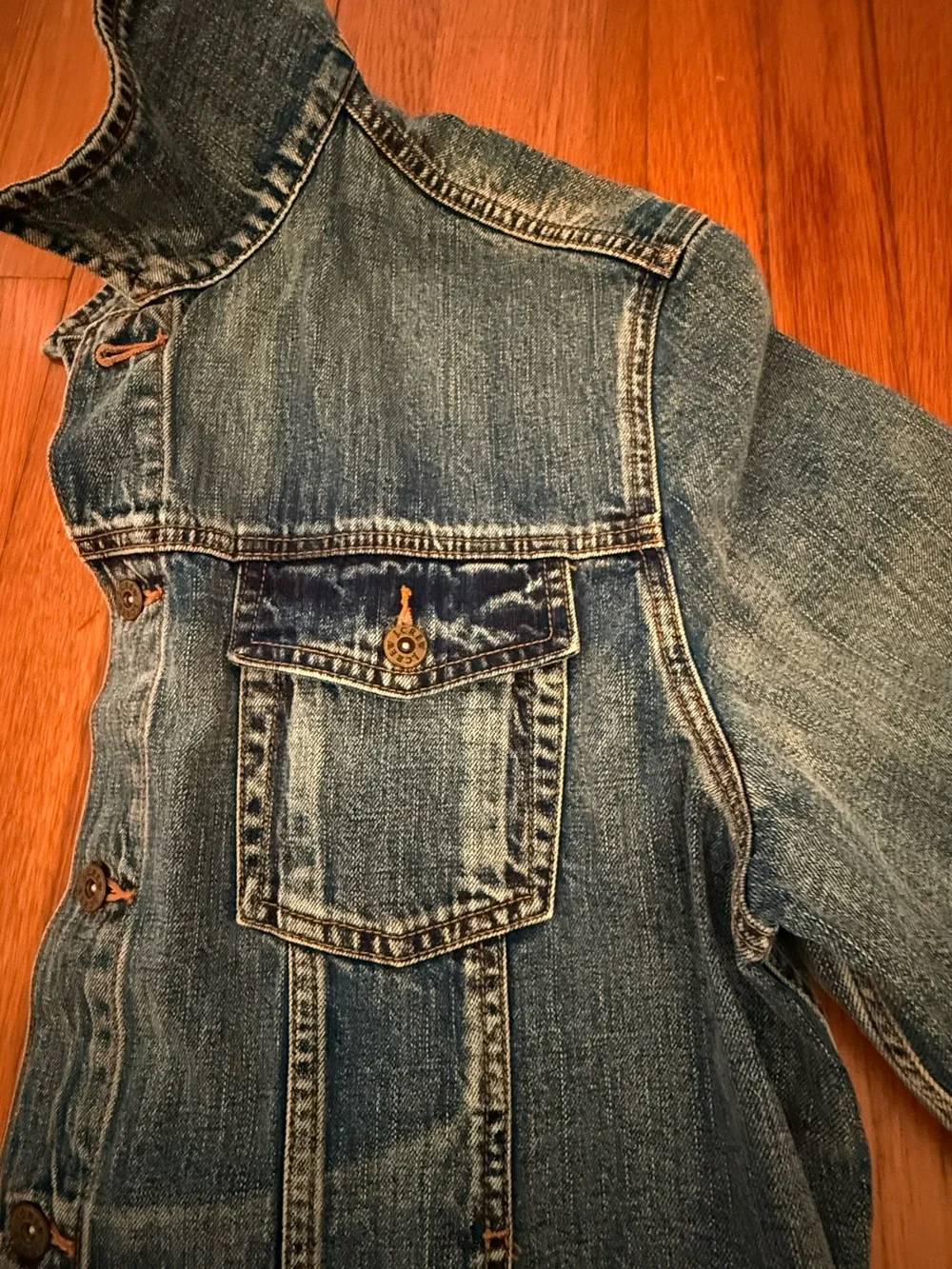 J. Crew Medium Blue Trucker Jacket, Men’s XXL